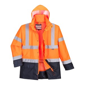 PARKA ACOLCHOADA TRIPLO USO AZUL / LARANJA S768